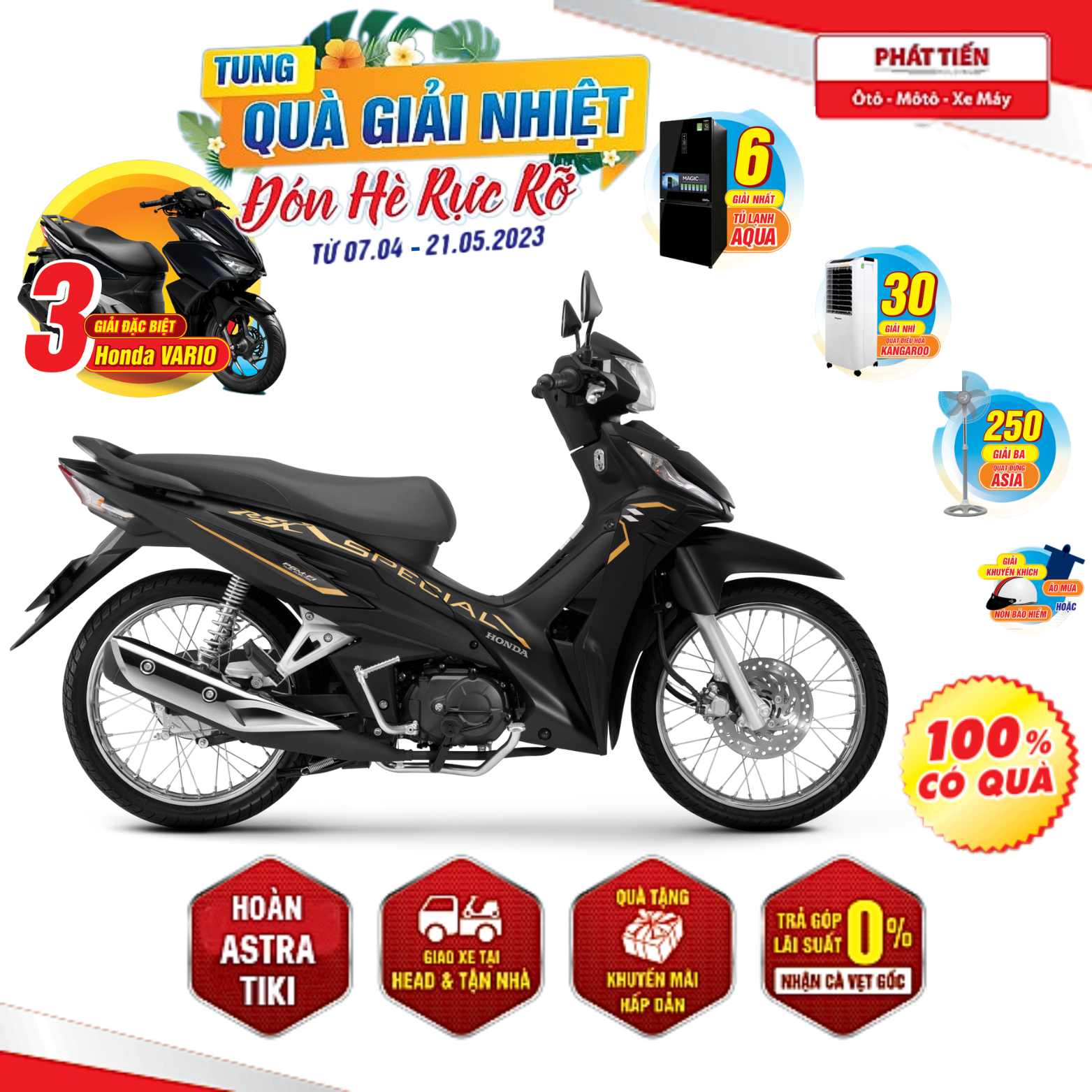 Xe máy Honda Wave RSX 2023 - Vành Nan Hoa - Phanh Đĩa