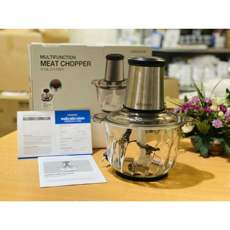 Máy Xay Thịt Cối Thủy Tinh Cao Cấp Lưỡi Dao Kép Dung tích 2,4 lít EJM186SLV