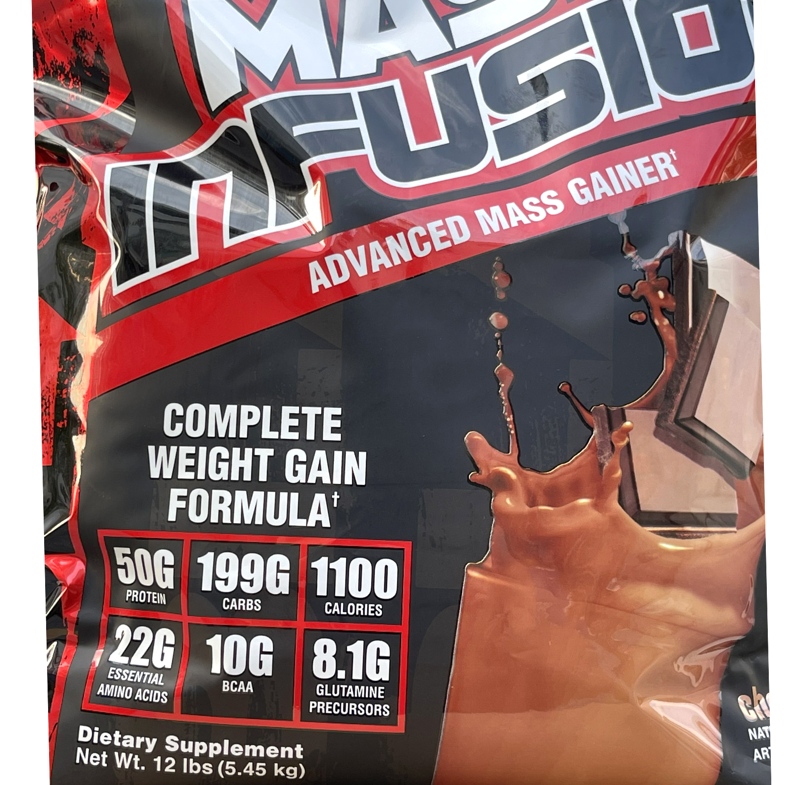 Hình ảnh Sữa tăng cân tăng cơ Mass Infusion của Nutrex bịch lớn 5.45kg hỗ trợ tăng cân tăng cơ nhanh cho người gầy kén ăn và khó tăng cân, có enzim tiêu hoá cho người dị ứng lactose