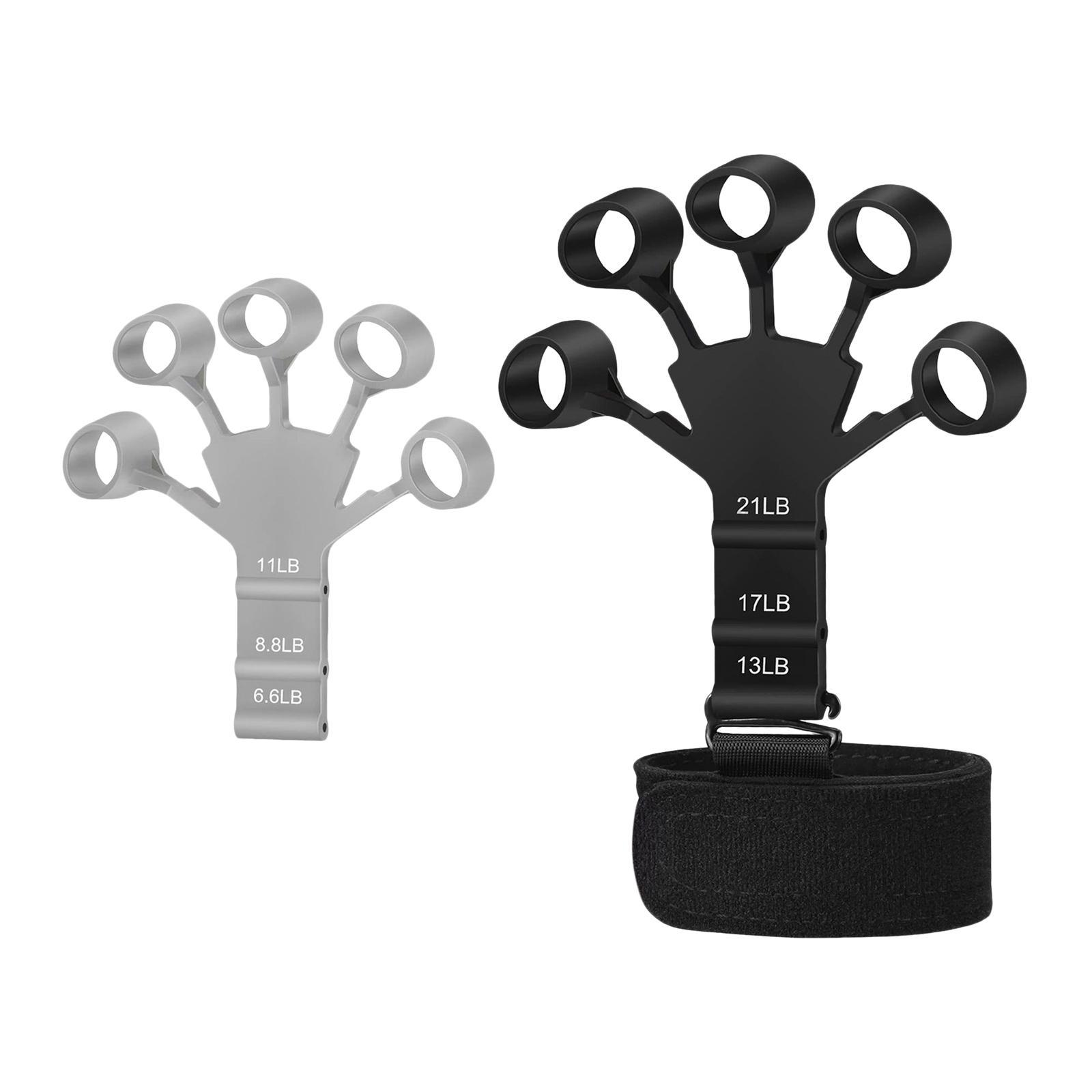 Silicone Finger Exerciser, Gripper Hand Grip Strengthener for Carpal Tunnel Exercise Equipment