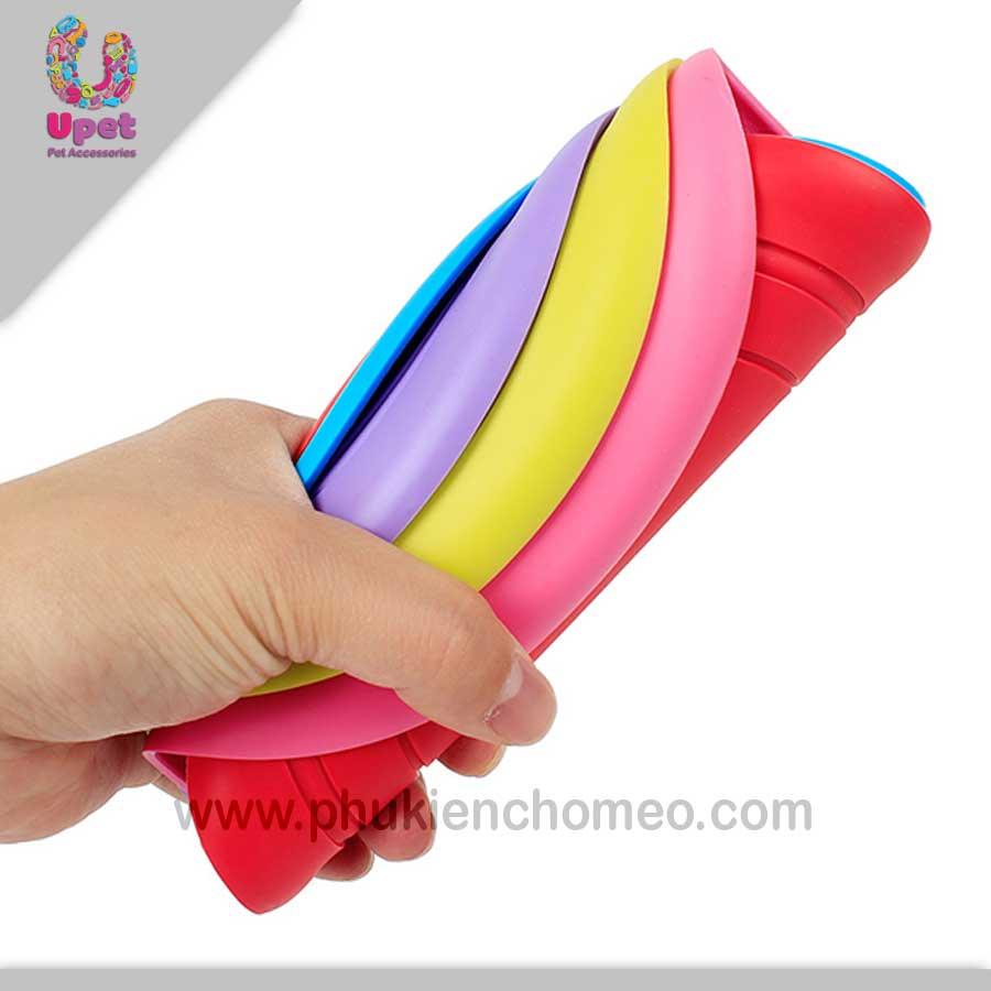 Đồ chơi cho chó đĩa bay cao su đường kính 18cm - Đồ chơi huấn luyện đĩa bay cho chó mèo