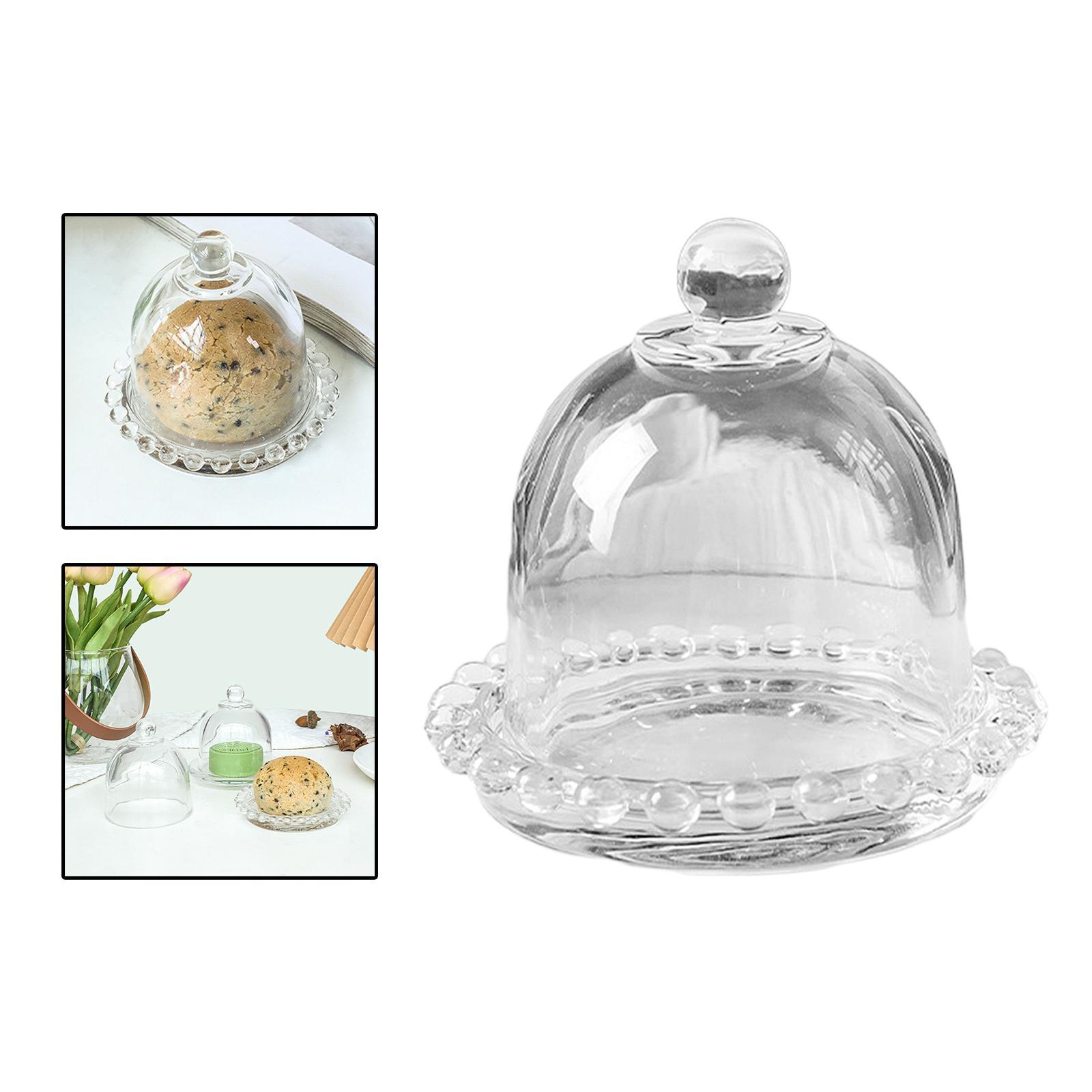 Cake Serving Tray with Glass Cake Plate for Festive Party Kitchen