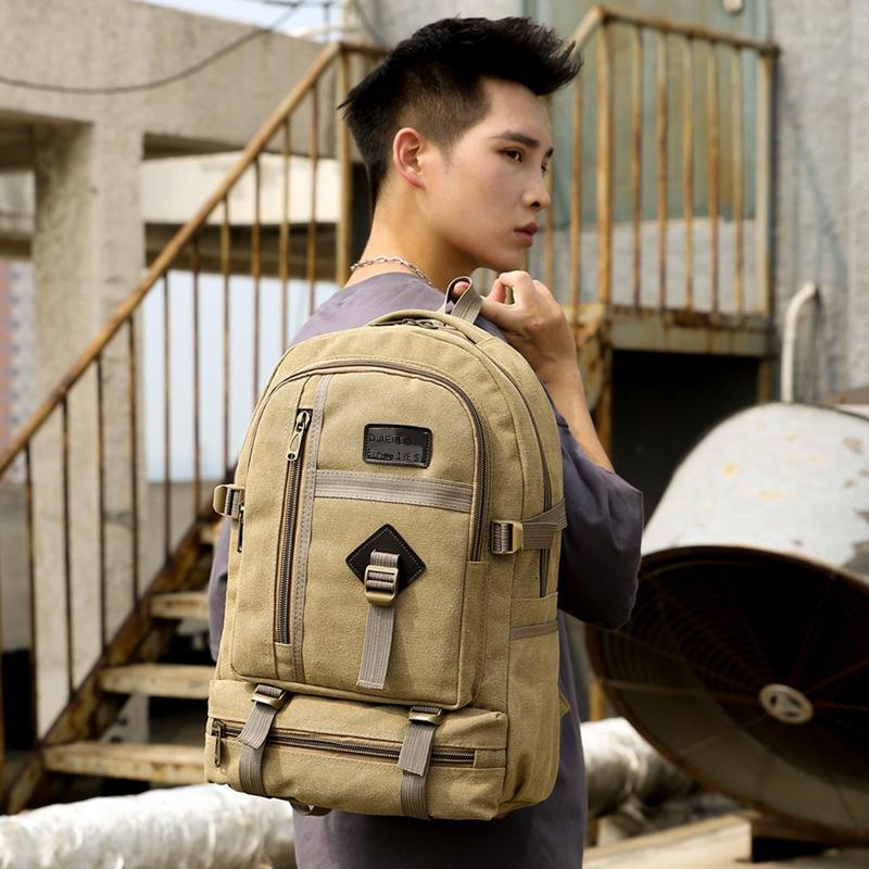 Phong cách mới nhất của phong cách bùng nổ bán chạy nhất của Amazon phong cách kinh doanh đơn giản đi lại ba lô máy tính ba lô ba lô vải bố ba lô nam tại chỗ