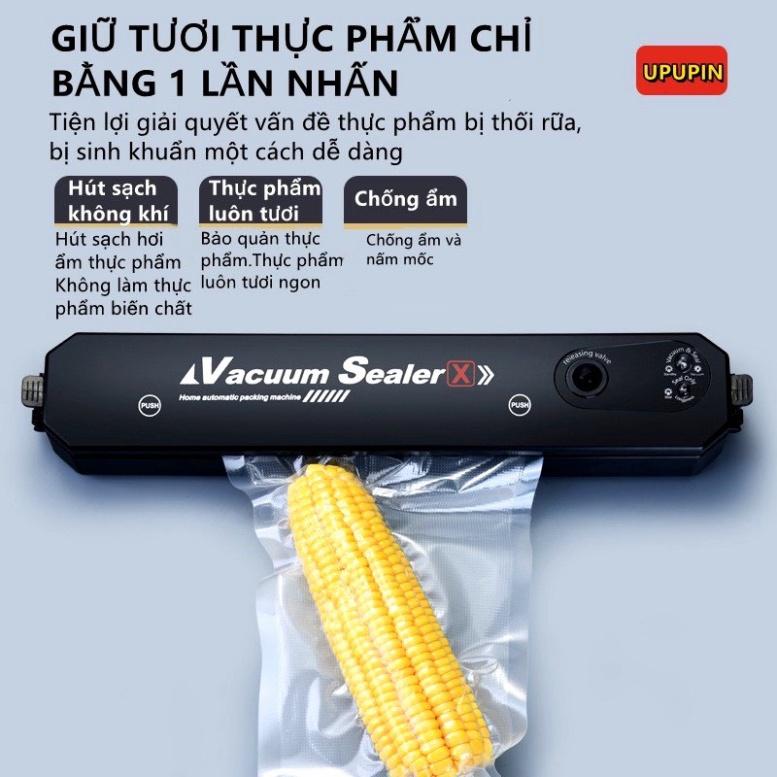 Máy Hút Chân Không Thực Phẩm Kèm Hàn Miệng Túi Vacuum Sealer ( tặng kèm10 túi hút )