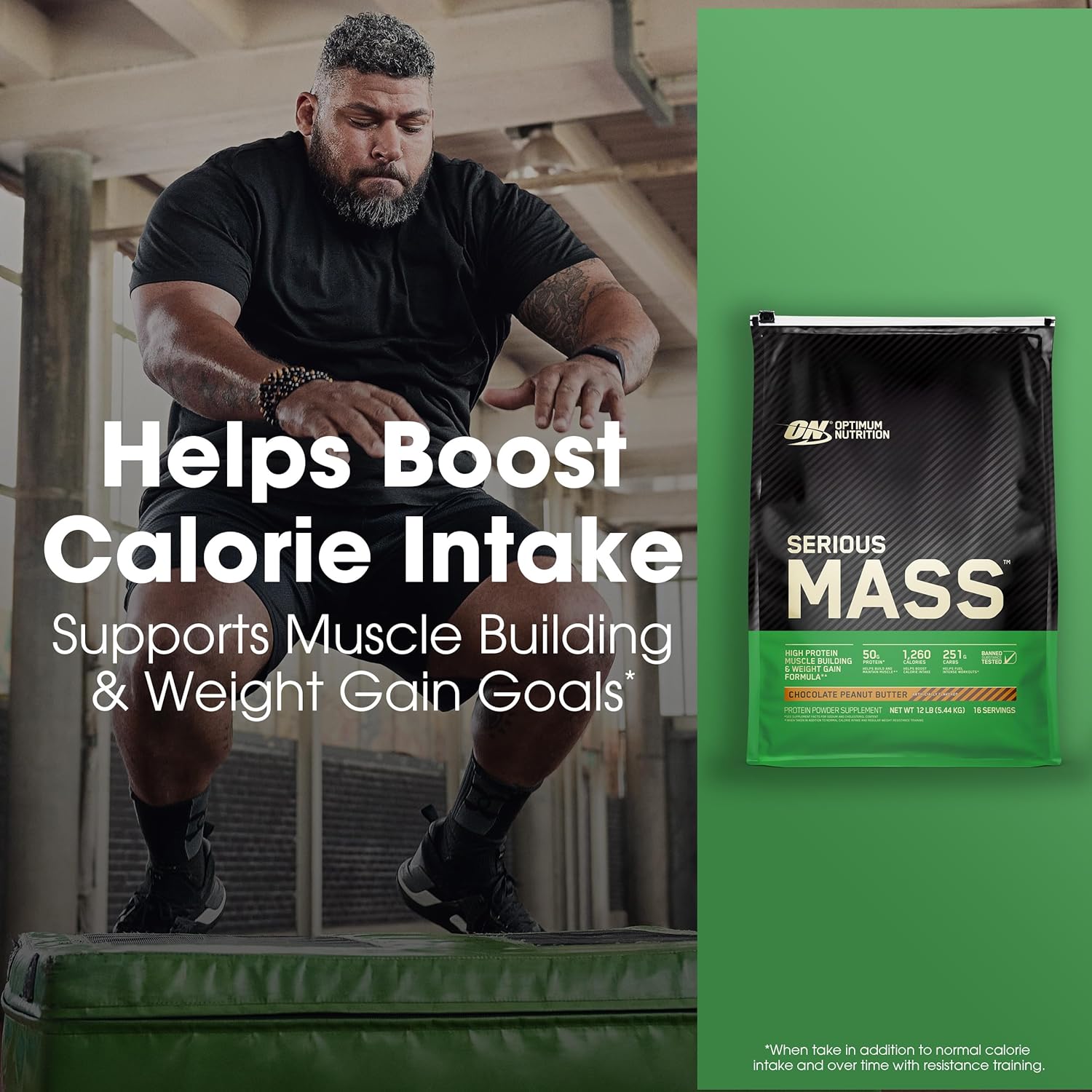 Optimum Nutrition Serious Mass 12Lbs (5.4KG) Sữa Tăng Cân Bổ Sung Calo, Protein, Vitamin Khoáng Chất
