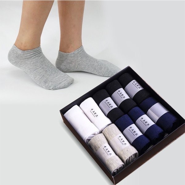 Combo 10 đôi tất cổ ngắn , vớ nam cao cấp , vải cotton giúp ôm sát chân ,chống mùi hôi chân , kháng khuẩn ,phù hợp tất cả các loại giày tạo cảm giác êm ái khi mang