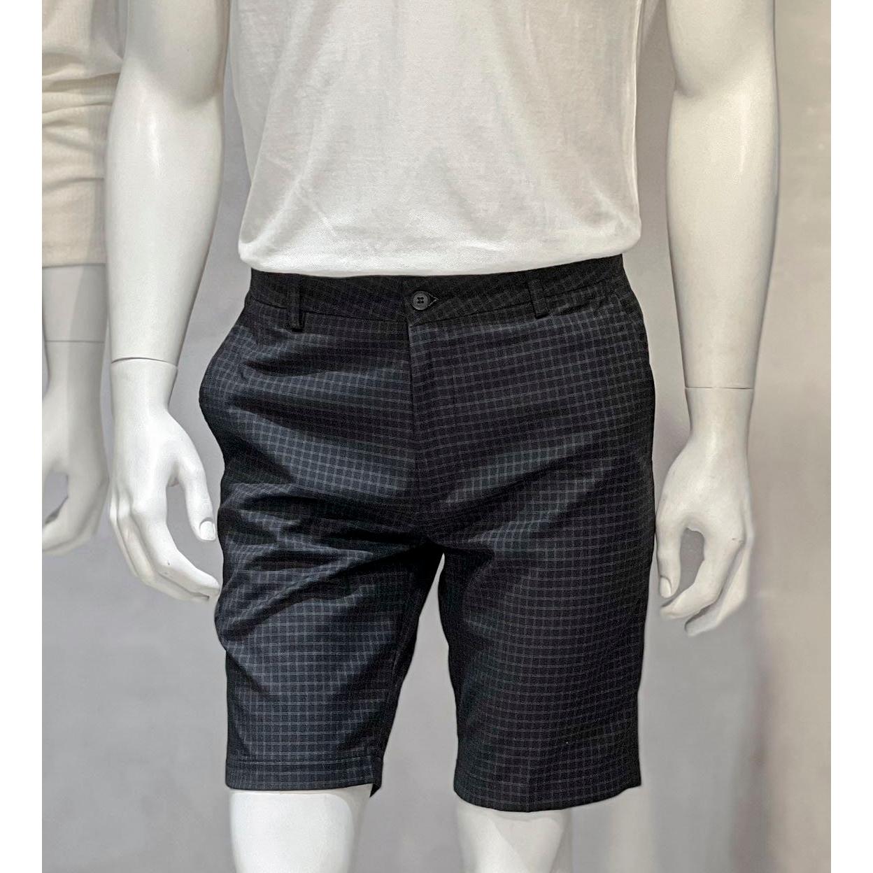 Quần Short Kate Cotton Nam BY COTTON Mini Checked Grey