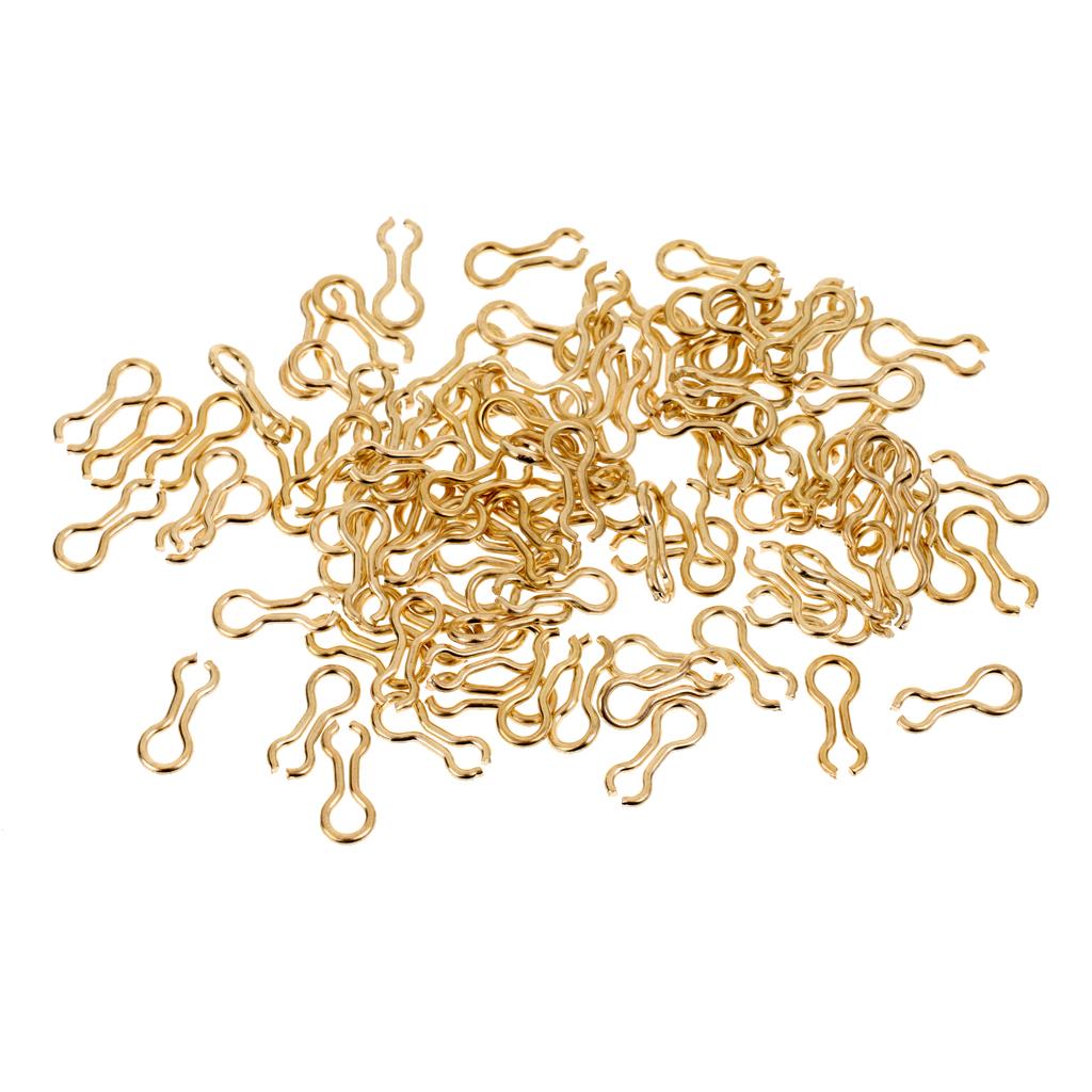 2x100pcs Alloy Brass Sinker Eyes Eyelets for Lead Weight Mold Fishing Tackle S