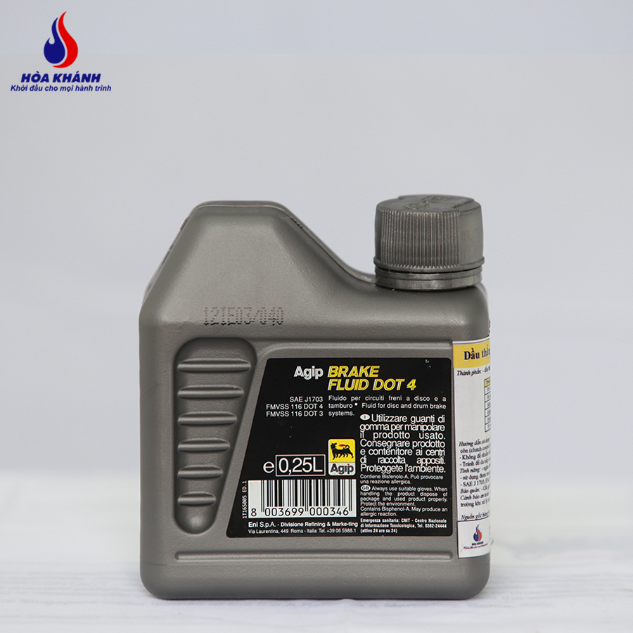 Dầu thắng Ý eni Brake Fluid DOT 4 ( 0,25 Lít )