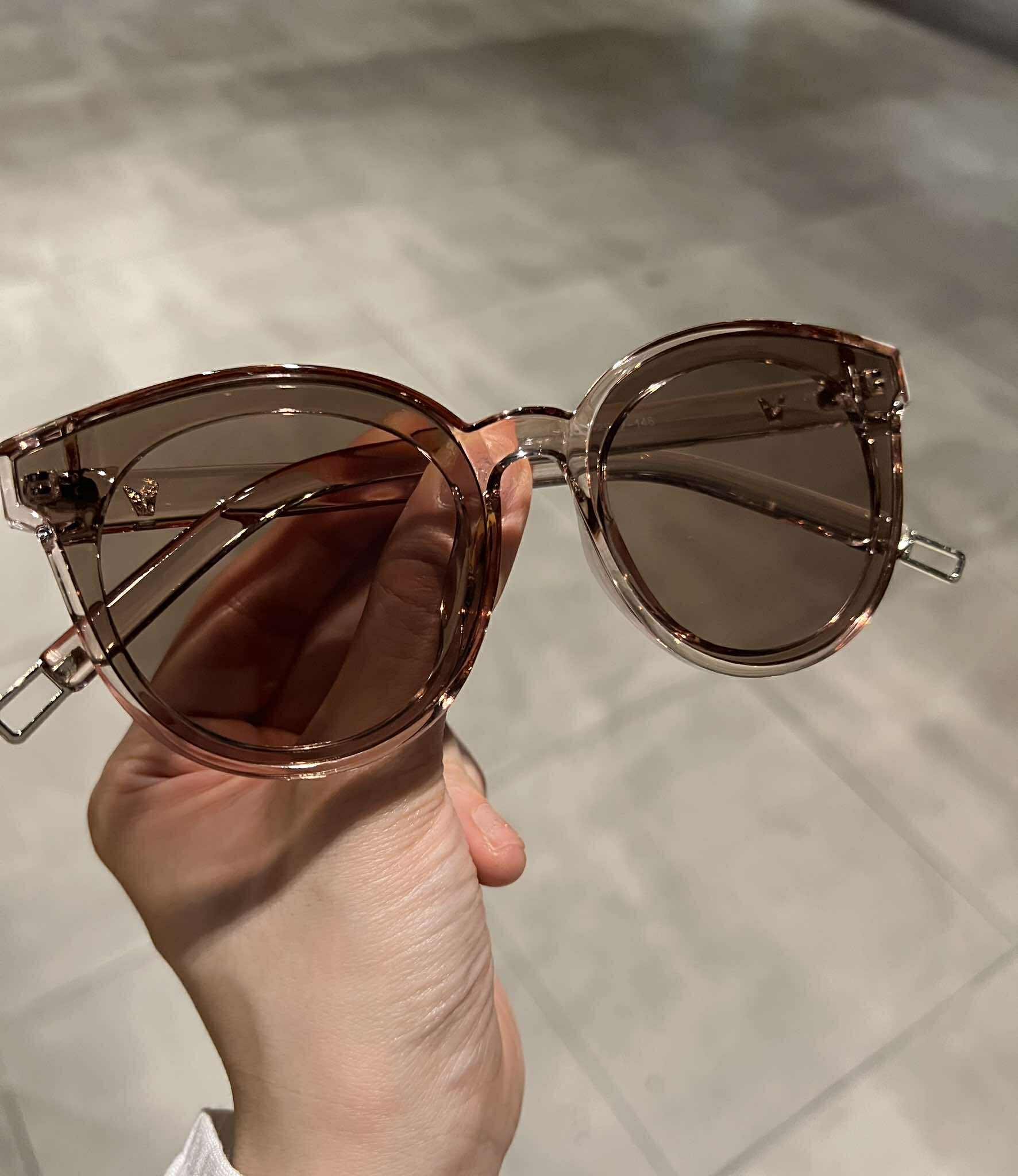 Kính râm màu Mắt tròn unisex sành điệu cho nam nữ