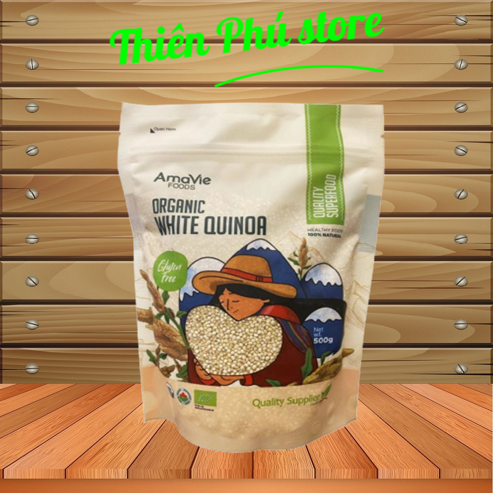 Hạt diêm mạch quinoa hữu cơ Amavie Foods 500g