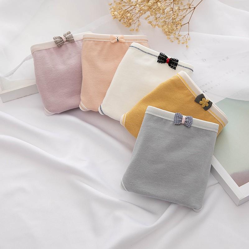 Quần Lót Cotton Nữ Nơ Nhí Thoáng Khí Thấm Hút Mồ Hôi P420
