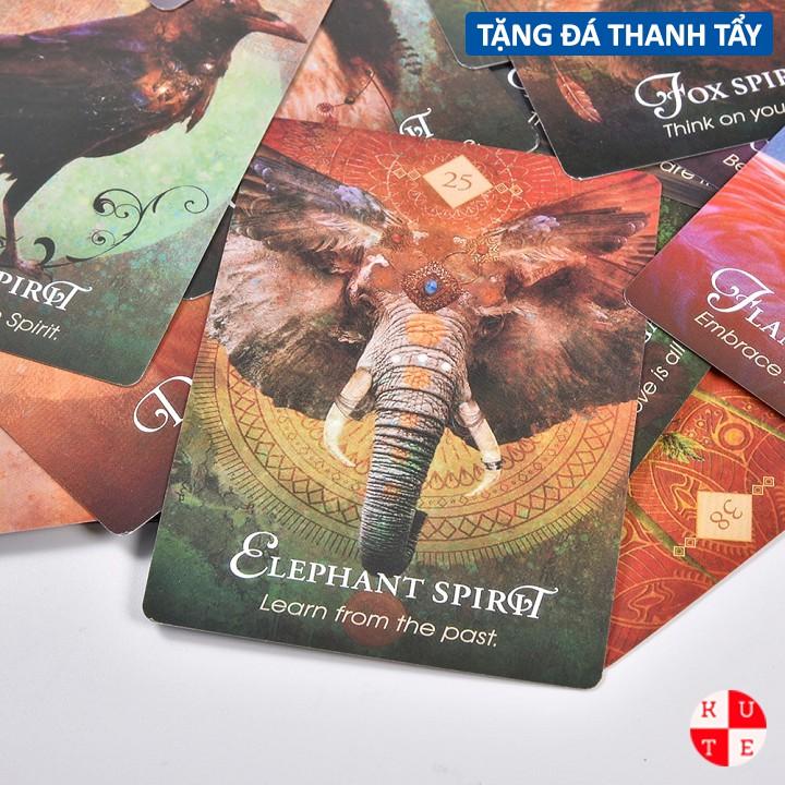 Bộ Bài Spirit Animal Oracle 68 Lá Bài Tặng File Tiếng Anh Và Đá Thanh Tẩy B4