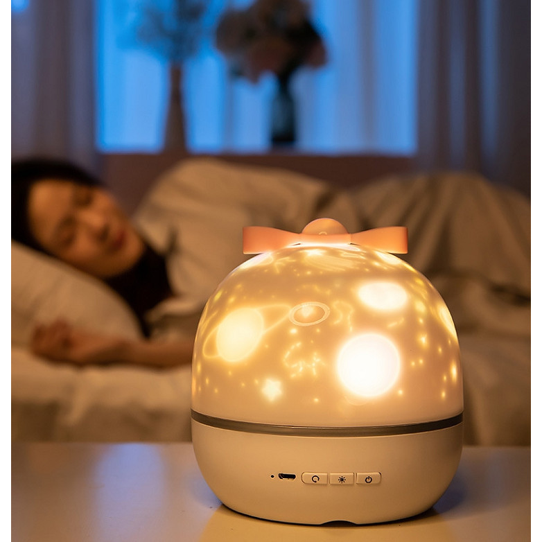 Đèn ngủ, đèn trang trí chiếu nghìn sao xoay 360 độ siêu đẹp