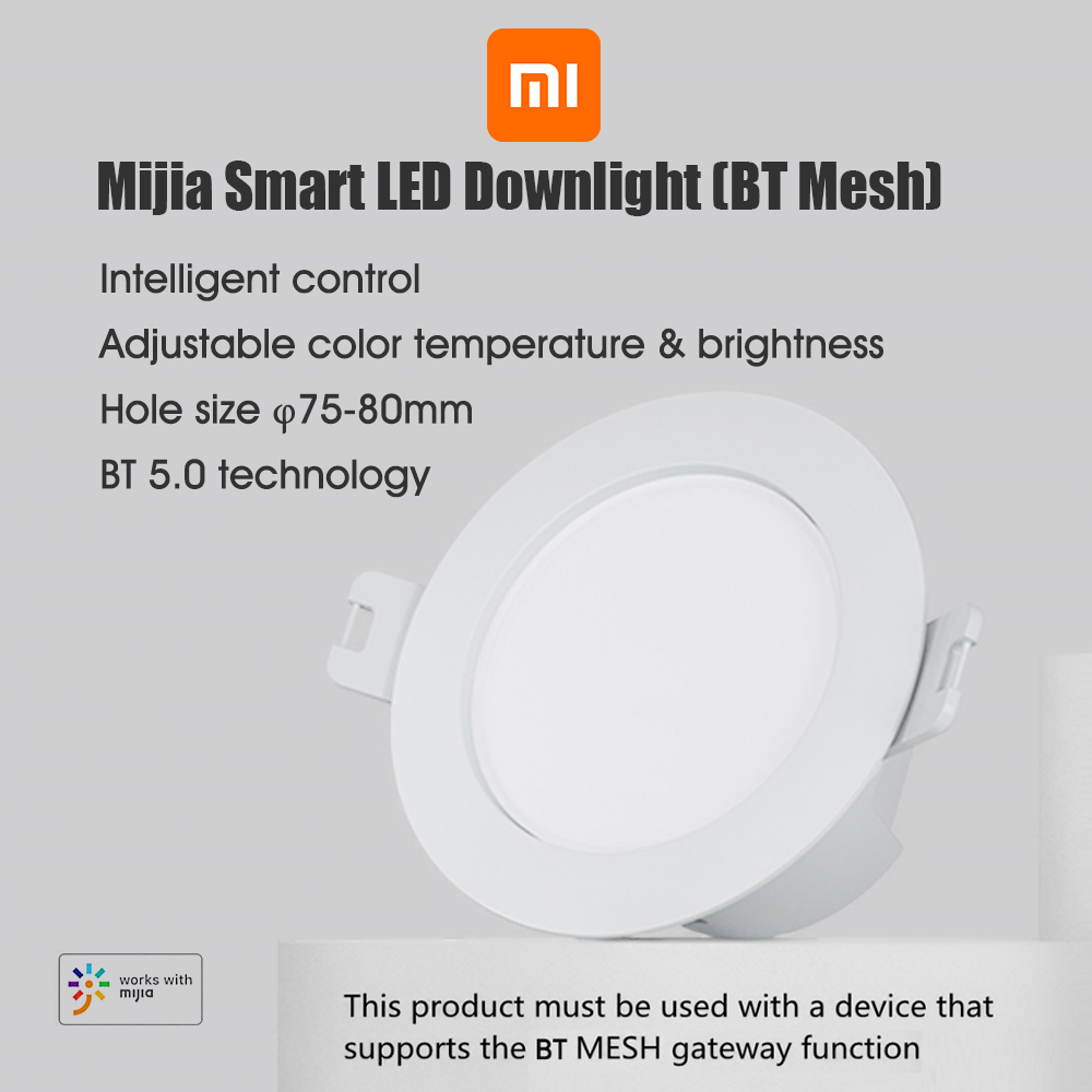 Xiaomi Mijia Smart Downlight BT Mesh For Mijia App Control 4W 2700-6500K White & Warm LED Light 220V MJTS003