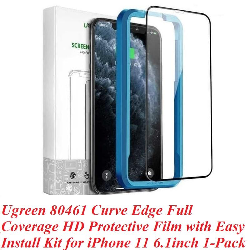 Ugreen UG80461SP141TK Iphone 11 6.1inch 1 miếng dán kính cường lực bảo vệ 3D - HÀNG CHÍNH HÃNG
