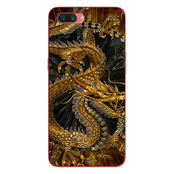 Ốp Lưng Dành Cho Oppo A3s - Rồng Nền Đen