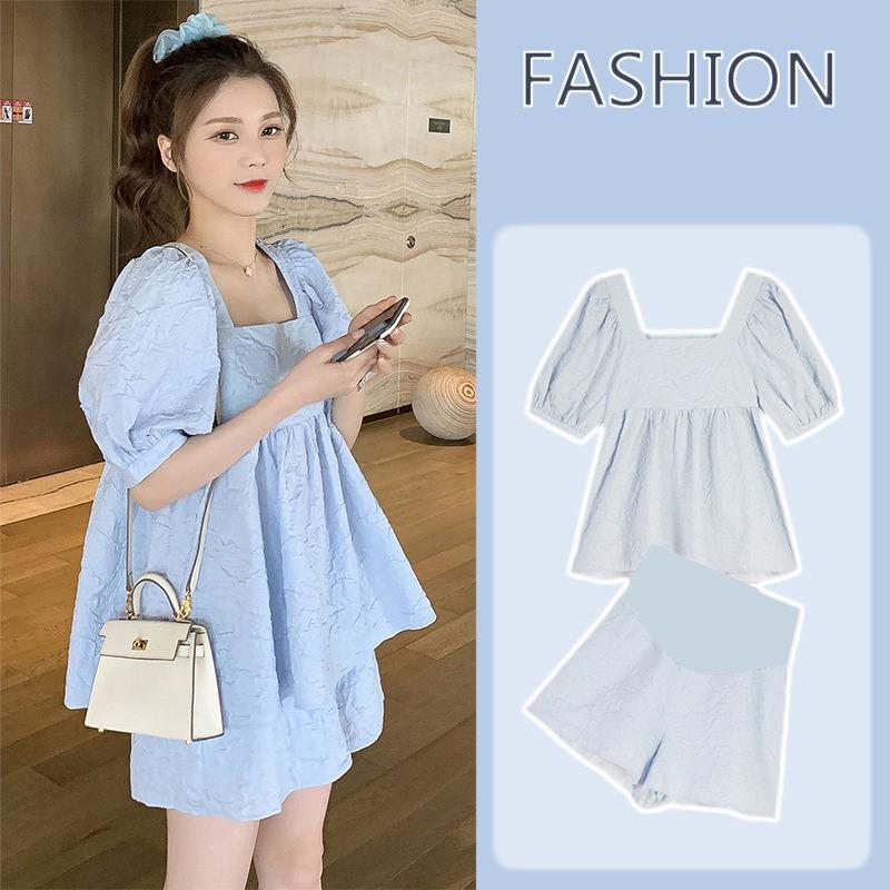 SET BỘ Babydoll đũi nhăn cho mẹ bầu - Bộ bầu cao cấp siêu mát siêu mềm thiết kế sang chảnh BĐ843