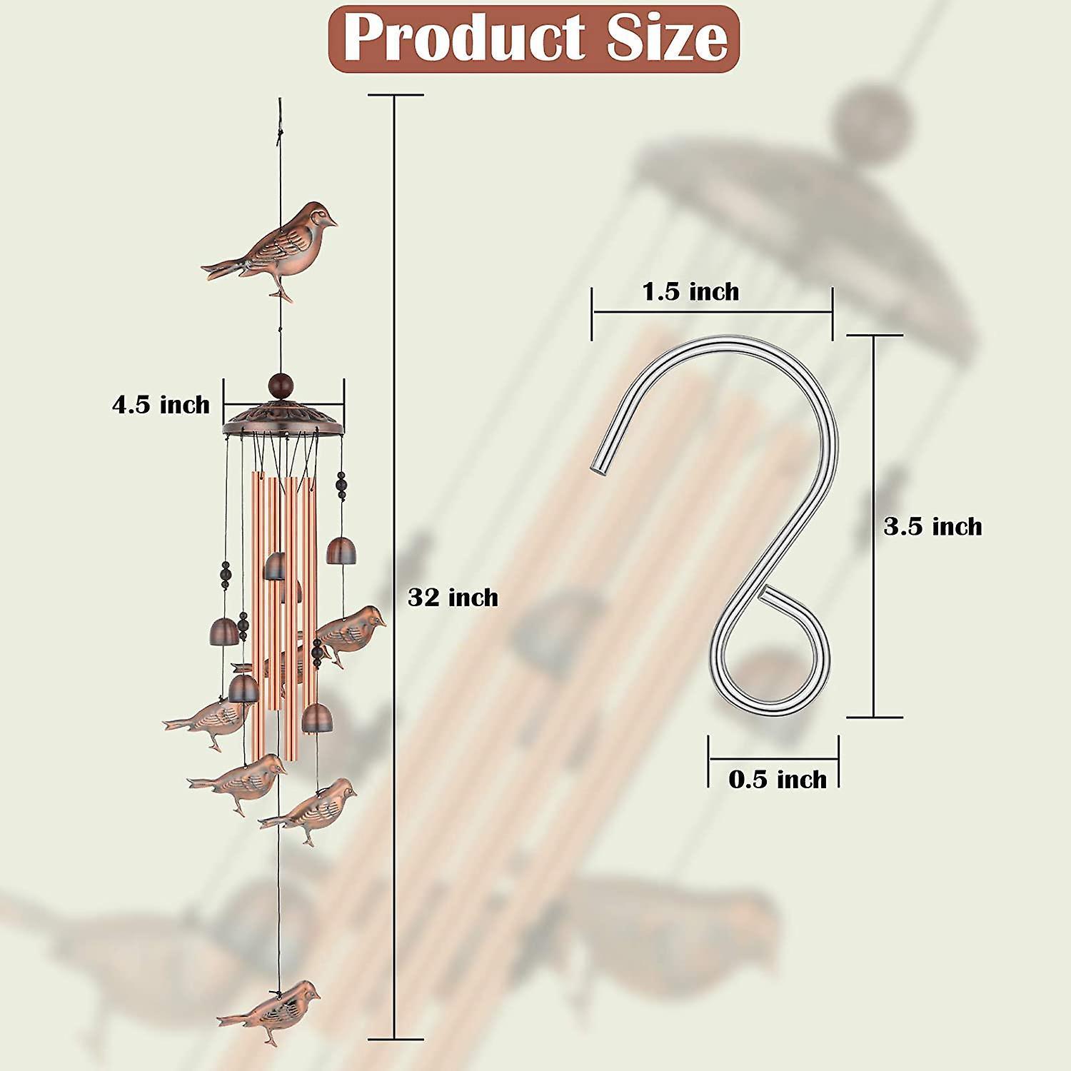 Chim chuông gió đẹp bướm chuông gió trang trí ngoài trời