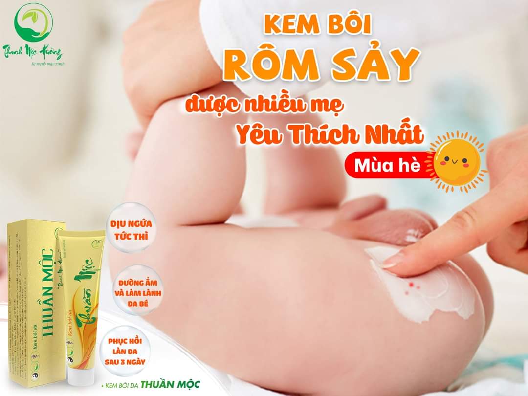 Combo 5 tuýp kem bôi da thuần mộc trị hăm chàm sữa mụn nhọt Thanh Mộc Hương 16g