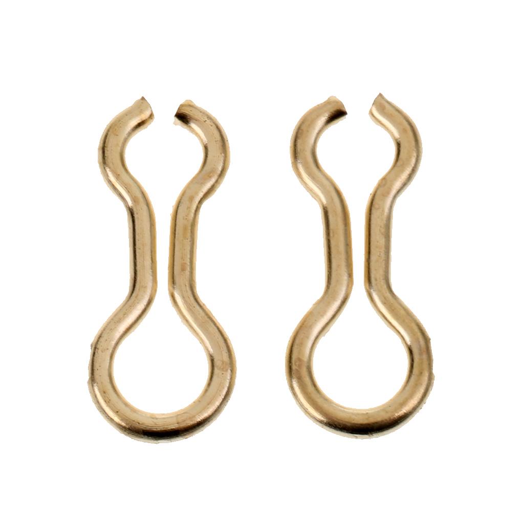 2x100pcs Alloy Brass Sinker Eyes Eyelets for Lead Weight Mold Fishing Tackle S