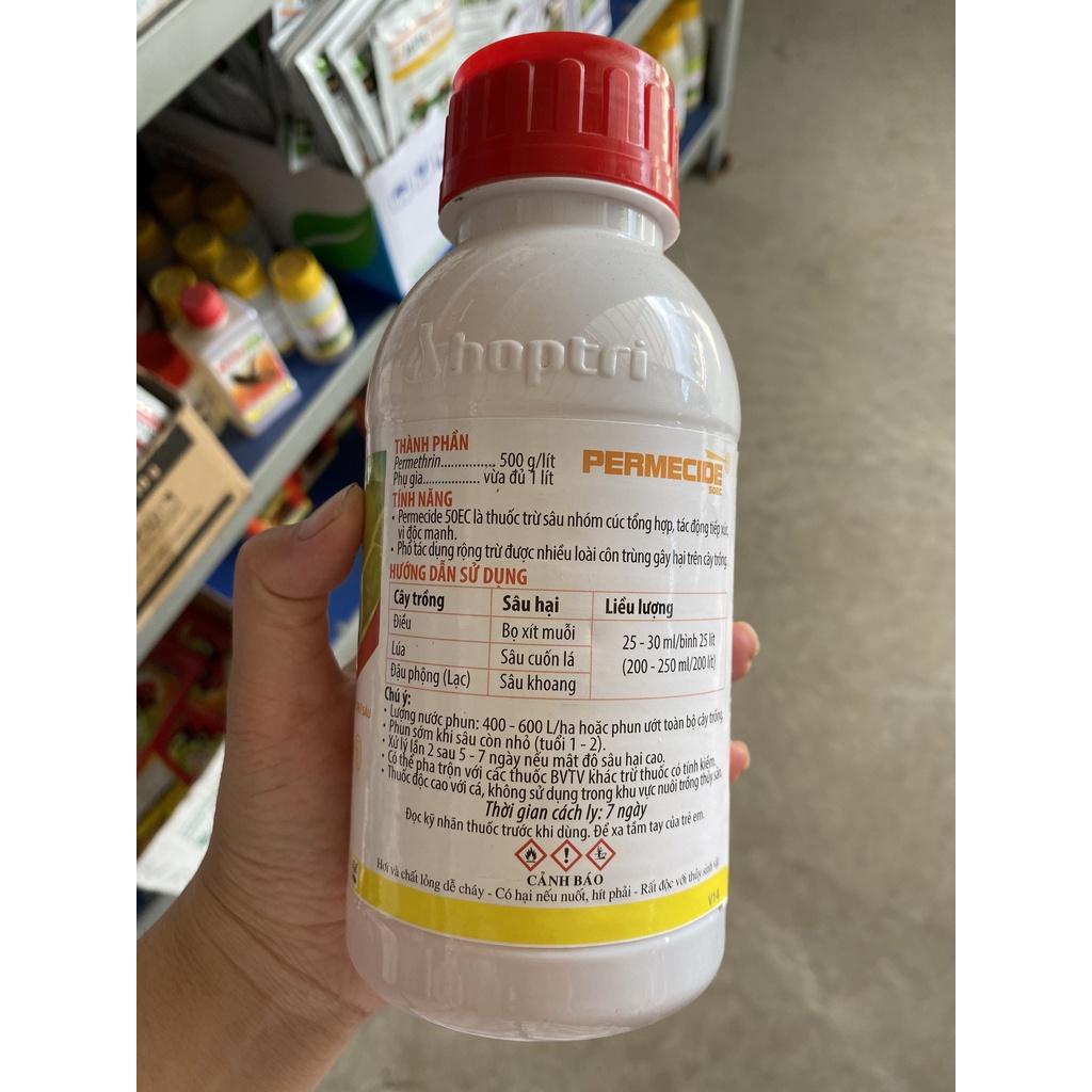 Thuốc trừ sâu PERMECIDE 50EC trừ sạch sâu khoang, sâu cuốn lá, bọ xít