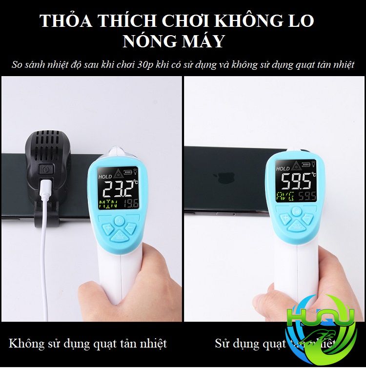 Quạt Tản Nhiệt Game Thủ Huqu Công Suất Lớn ,Làm Mát Bán Dẫn HQ-P20-Hàng Chính Hãng