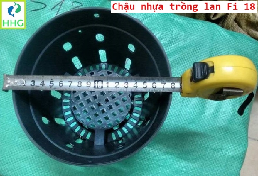10 chậu nhựa trồng lan Fi 18 - đường kính 18cm