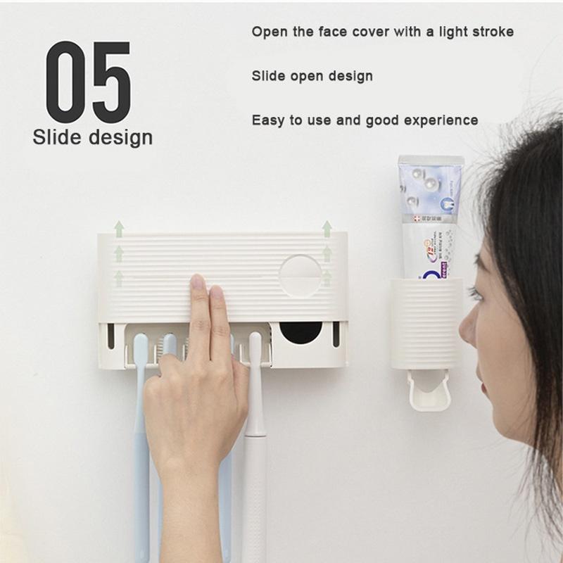 Giá để bàn chải Xiaomi Youpin Sothing kệ bàn chải đánh răng Dụng Cụ Lấy Kem Đánh Răng Khử Trùng Bằng Tia Uv hộp đánh răng kệ treo tường