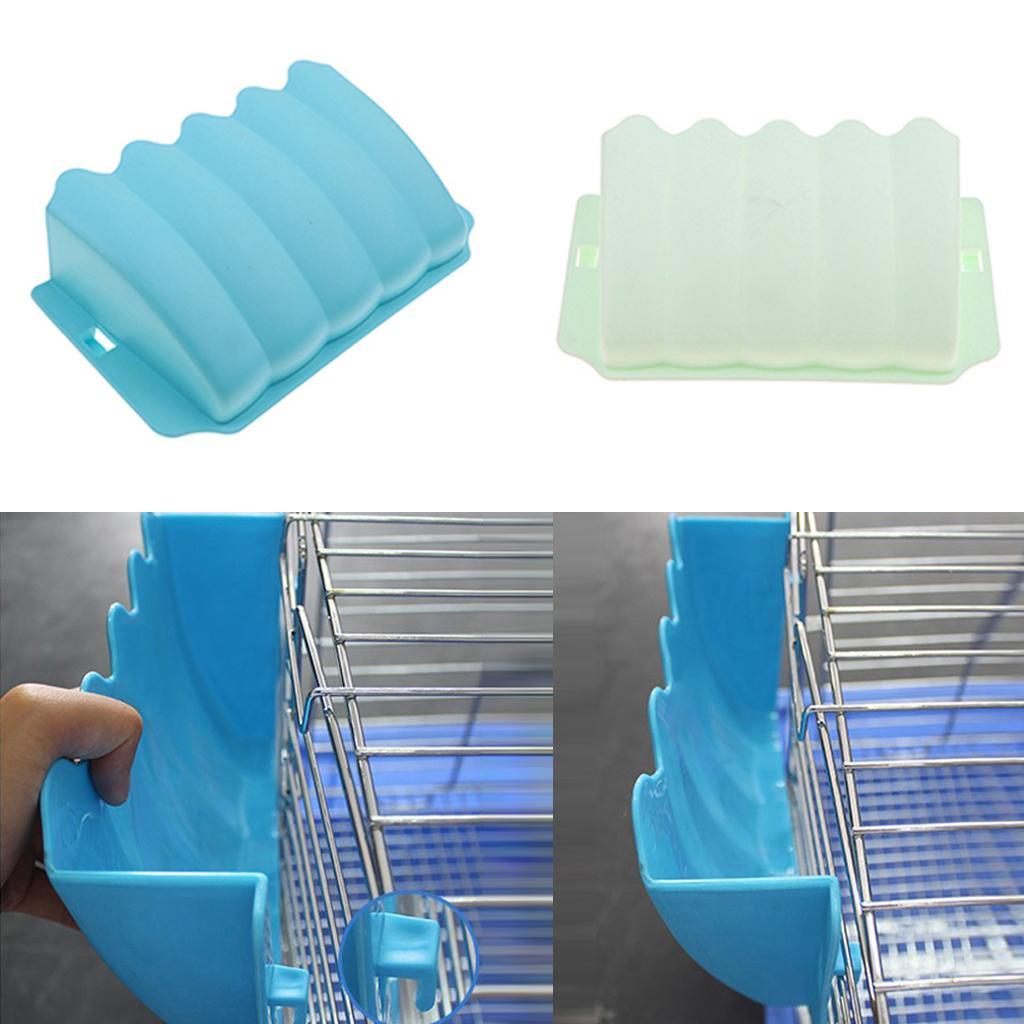 2pcs Plastic Pet Hay Rack Manger for Rabbit Guinea Pig Chinchilla Pet Feeder