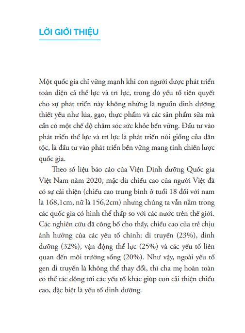 Giúp Con Đạt Được Chiều Cao Lý Tưởng - Tăng Thêm 10 cm Không Khó