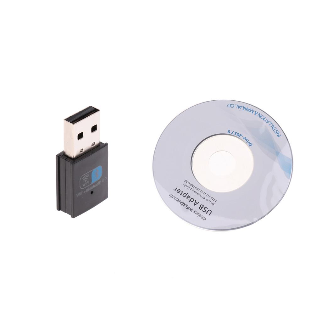 2 IN 1 Bluetooth 4.0 Wireless USB Wifi Network Adapter Dongle Network LAN Card