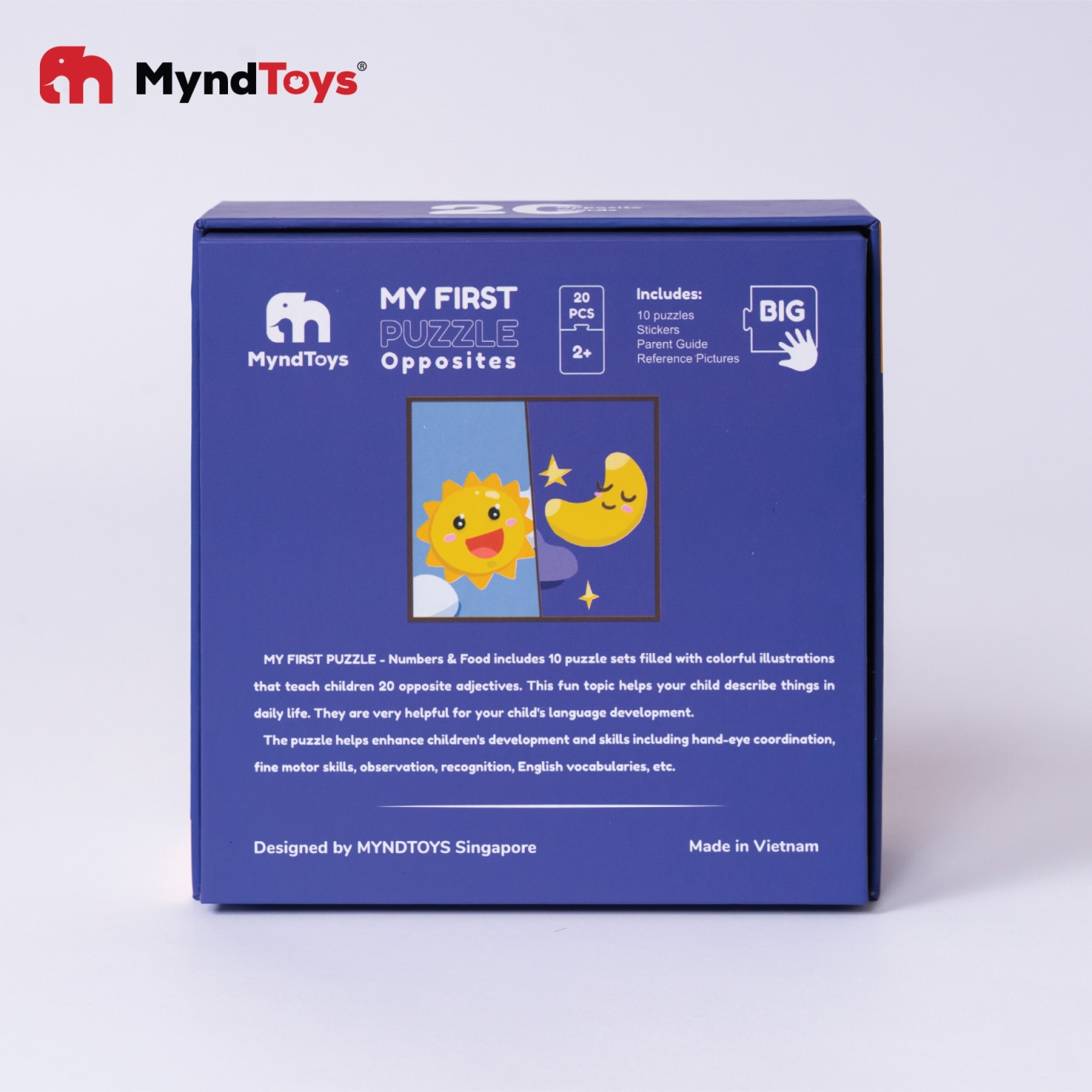 Đồ chơi Giáo dục MyndToys Ghép hình thông minh My First Puzzle – Opposites cho bé từ 2 tuổi