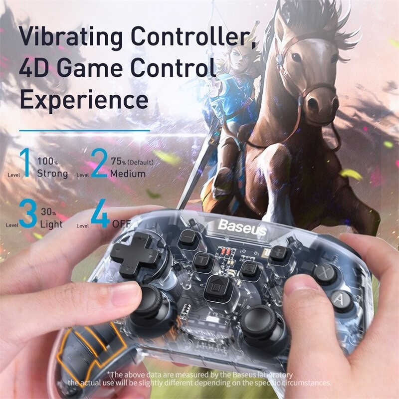 Tay cầm chơi Game không dây Baseus Nintendo Switch Motion Sensing Vibrating Gamepad - Hàng Chính Hãng