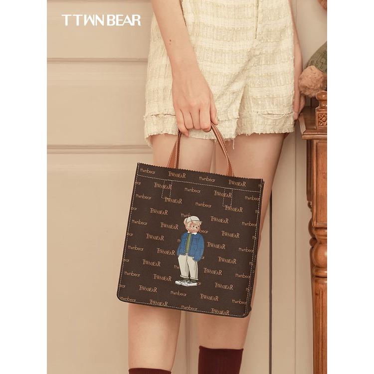 Túi tote vải canvas phong cách Hàn quốc thời trang TTWN BEAR chính hãng- TN2102