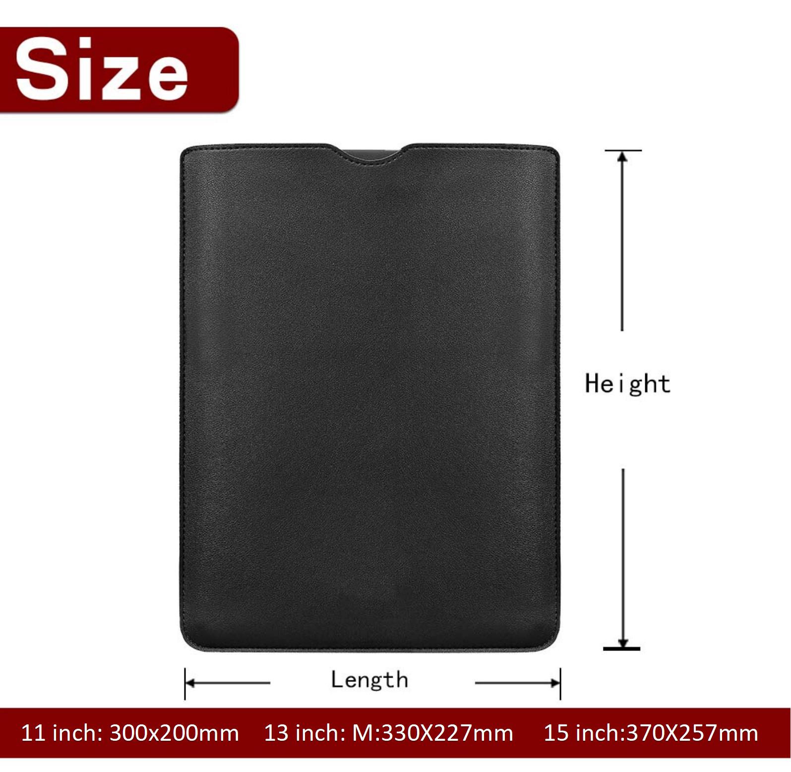 Mới Cho Laptop 11 13 14 15 Inch Di Động Da Pu Túi Đựng Máy Tính Xách Tay Cặp Túi Cho Apple MacBook Huawei laptop Dell Túi