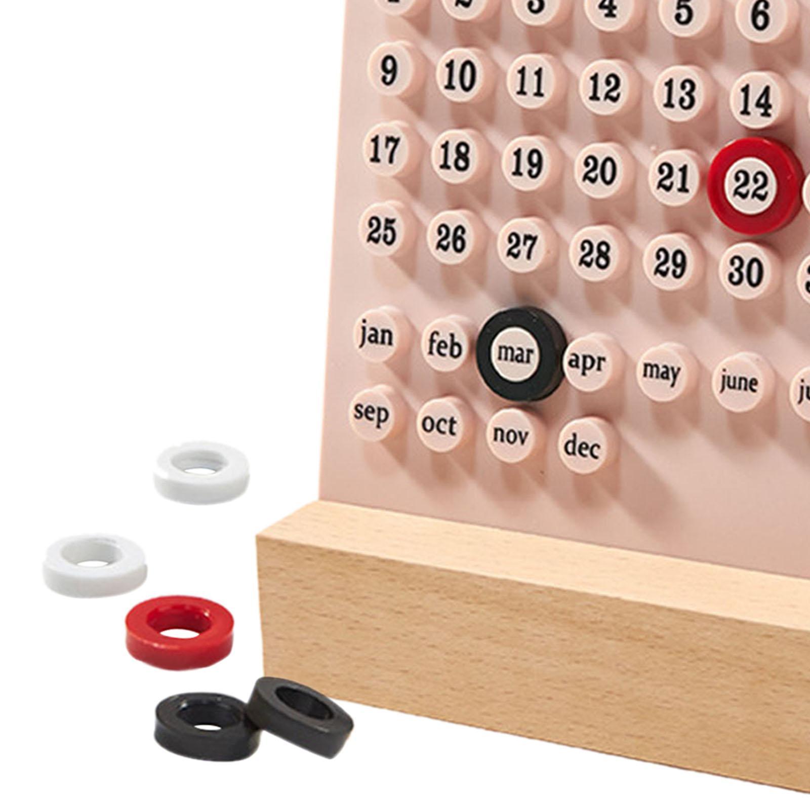 Cute Desk Calendar DIY Educational Toy Supplies Kids Calendar for Decor Desktop Tabletop