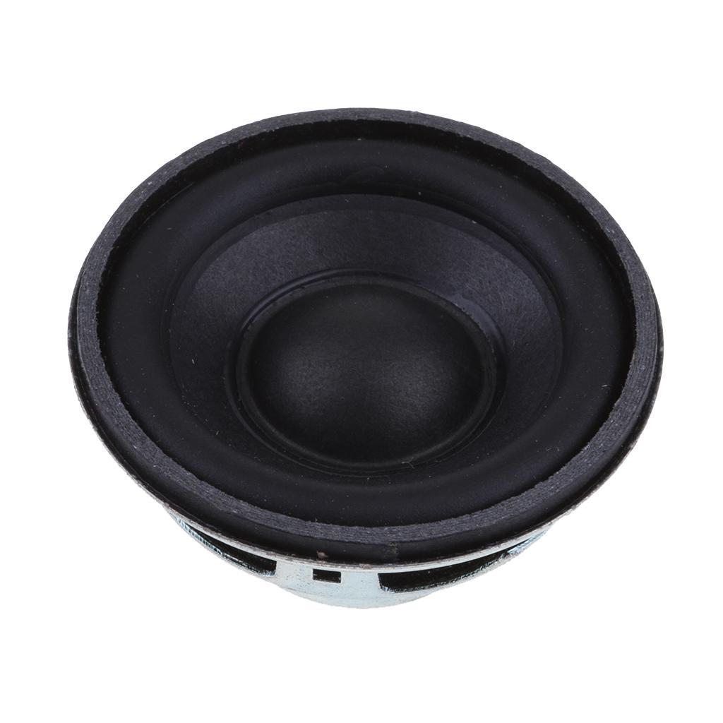 2X 45mm 4Ohm 5W Full Range Audio Speaker Round Loudspeaker 16 Rubber Edge
