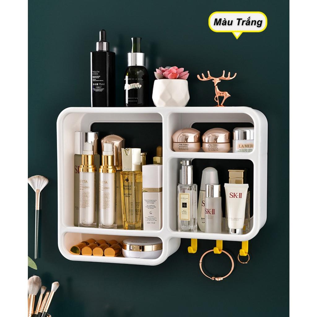 Bộ Kệ Mỹ Phẩm Beauty-In-White Dán Tường PP Super Holder - Home and Garden
