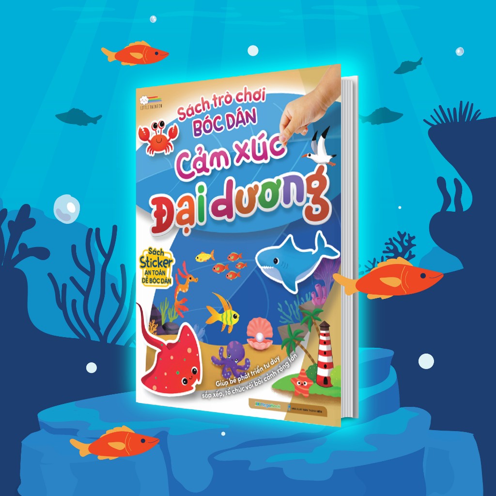Combo Sách Trò Chơi Bóc Dán Cảm Xúc: Nông Trại + Đại Dương + Rừng Xanh + Khủng Long + Côn Trùng (Bộ 5 Cuốn) (MEGA)