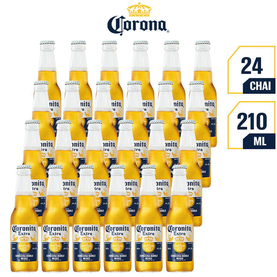 BIA CORONITA 24 CHAI 210ML