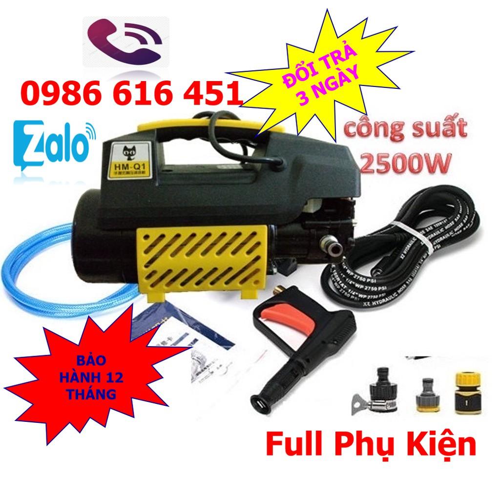 Máy rửa xe áp lực cao công suất 1800W giá rẻ