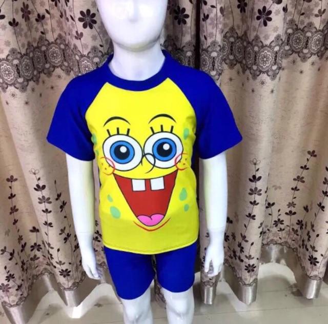Đồ bơi bé trai xuất xịn Boi031 bé trai mặt cười kèm nón