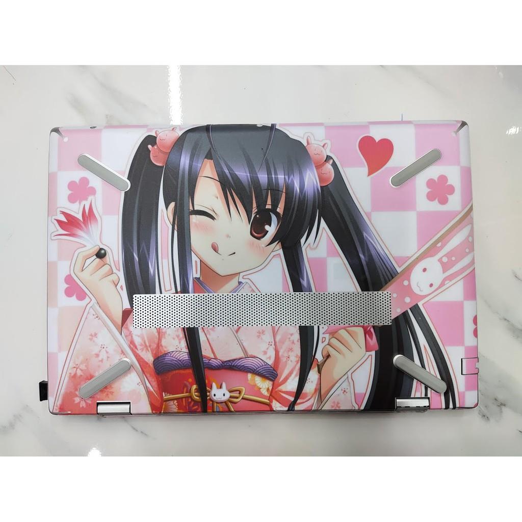 Skin dán Laptop cho Tất cả Dòng máy in theo yêu cầu -cô gái anime - girl017