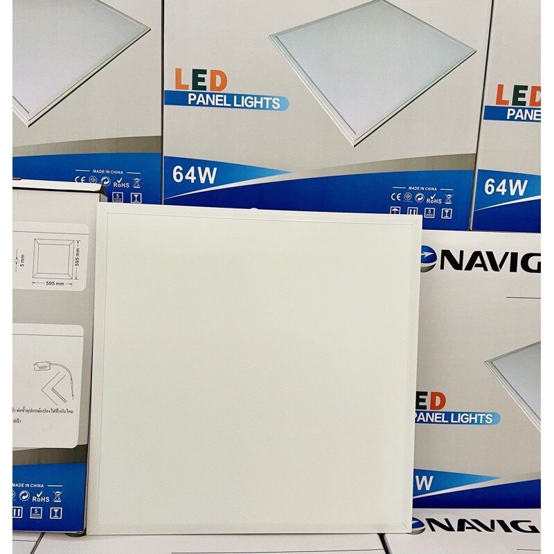 Combo thùng 10 đèn âm trần thạch cao 600x600 chuyên chiếu sáng công trình văn phòng, nhà phố, hàng cao cấp công suất 64W