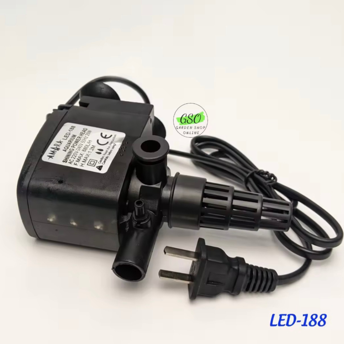 Máy lọc nước bể cá có đèn Led Amara led 188 - 20w, Đèn leb cho bể cá huyền ảo ,lọc cặn tạo oxi
