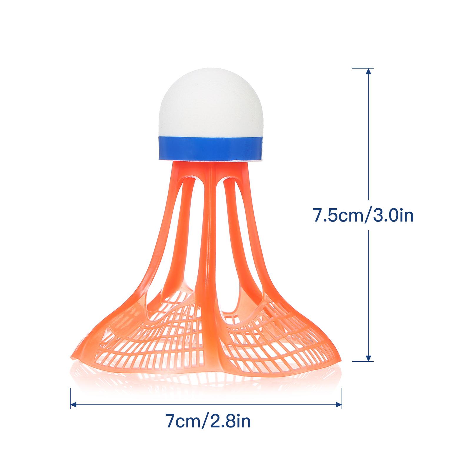 3pcs Nylon Shuttlecock Durable Plastic Badminton Shuttlecock Indoor Outdoor Sport Badminton Ball Windproof Shuttlecock