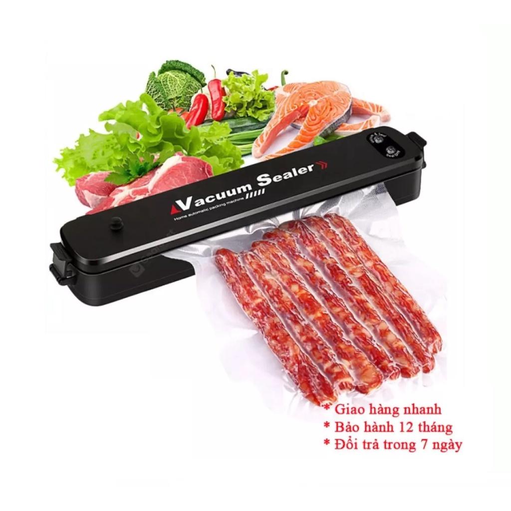 Máy Hút Chân Không Thực Phẩm Vacuum Sealer Mini Kiêm Hàn Miệng Túi Cao Cấp Tặng Kèm 10 Túi Hút