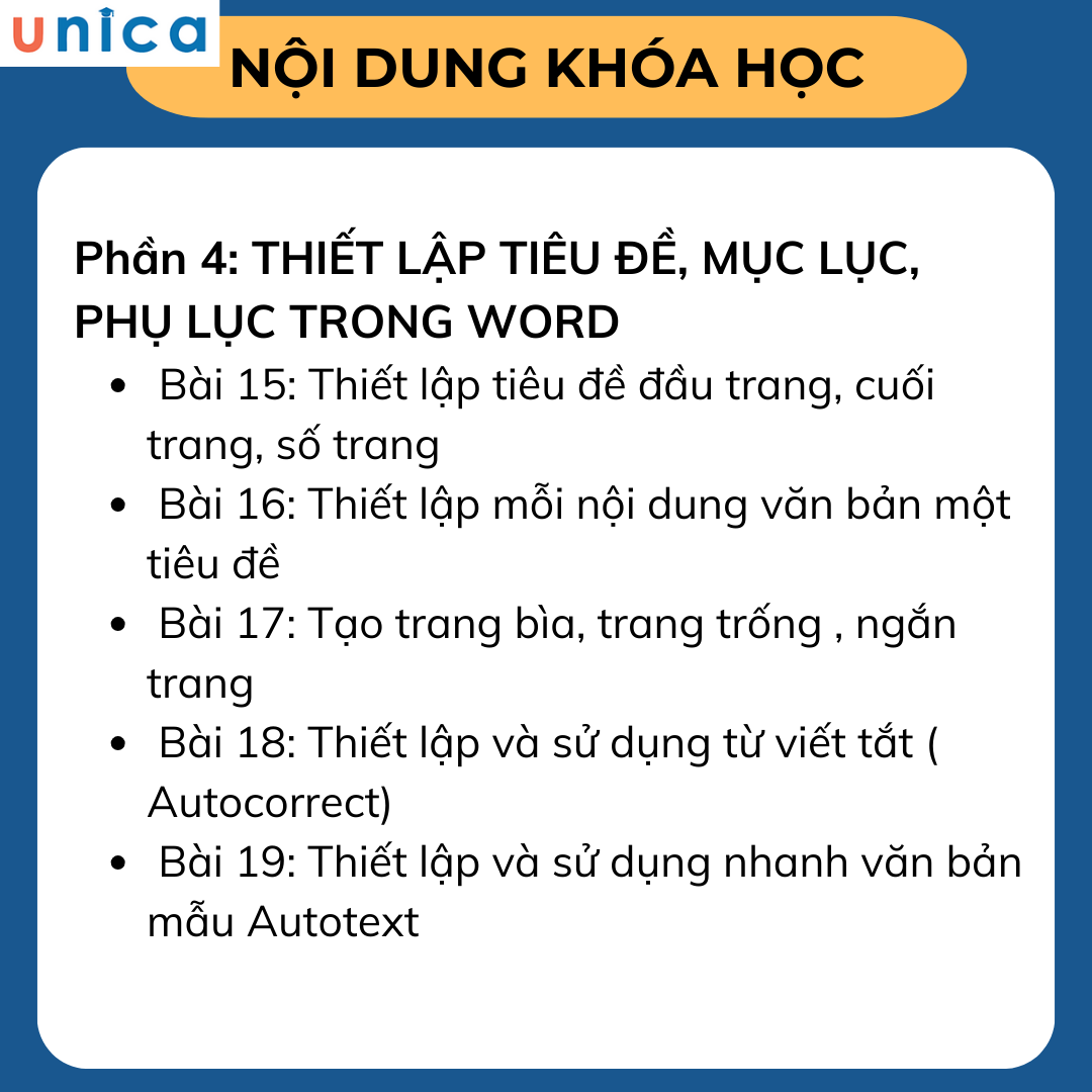 Khóa học hướng dẫn thực hành WORD từ cơ bản đến nâng cao