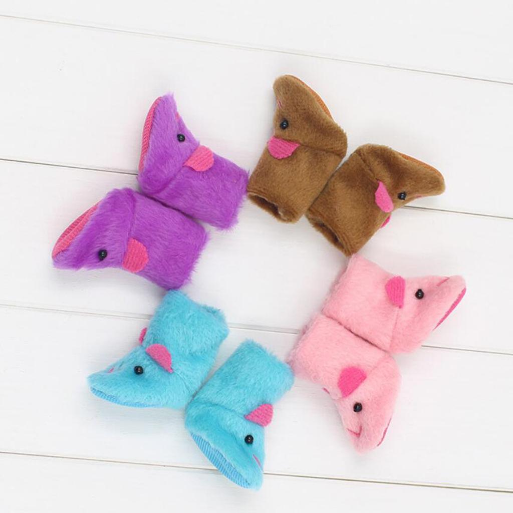 Adorable Rabbit Plush Snow Boots Shoes for 12 inch Neo Takara Blythe Dolls Dress Up ACCS